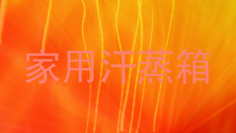 家用汗蒸箱