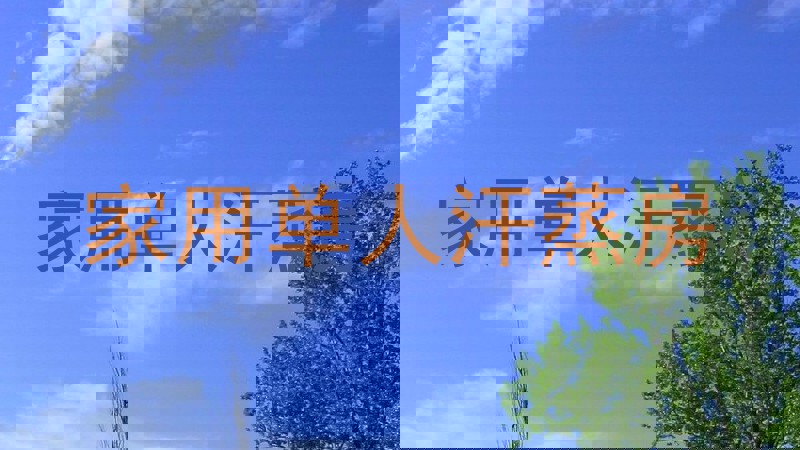 家用单人汗蒸房