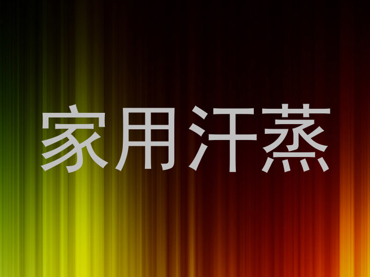 家用汗蒸