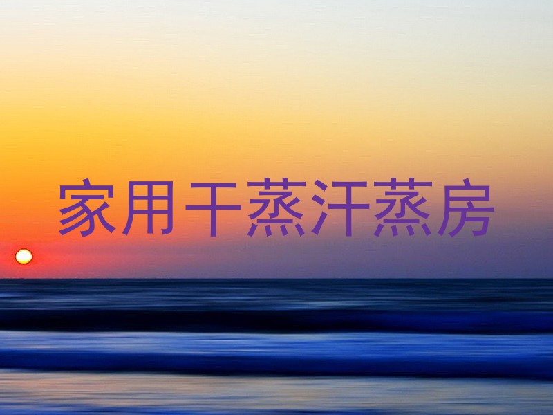 家用干蒸汗蒸房