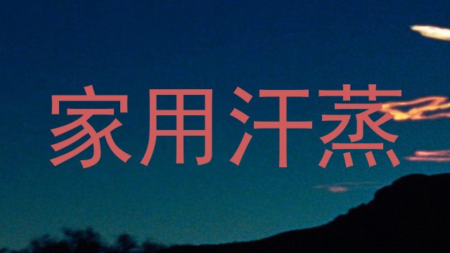 家用汗蒸