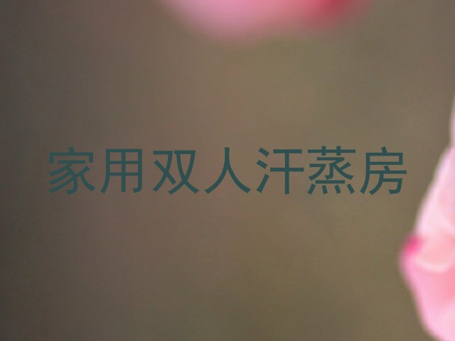 家用双人汗蒸房
