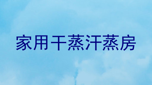 家用干蒸汗蒸房