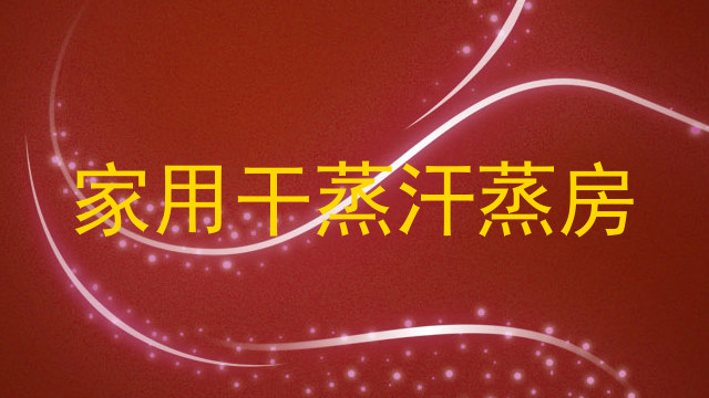 家用干蒸汗蒸房