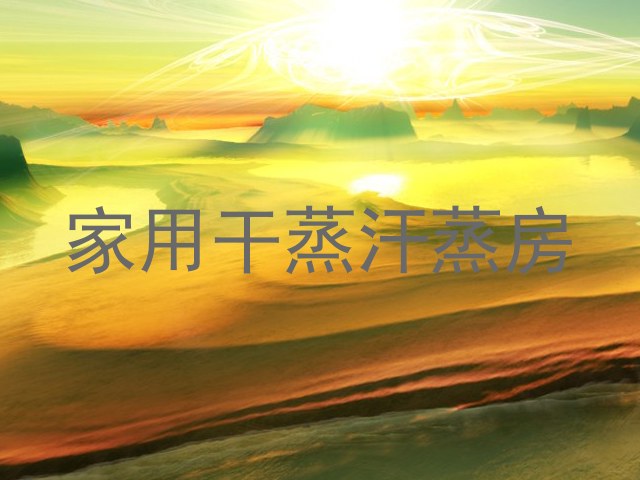 家用干蒸汗蒸房