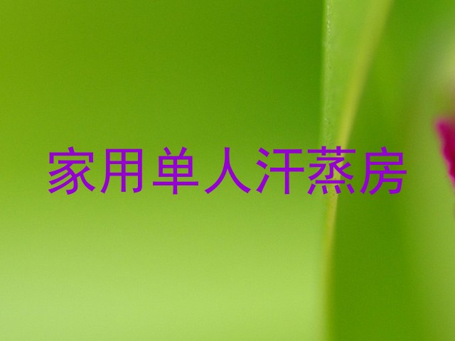 家用单人汗蒸房