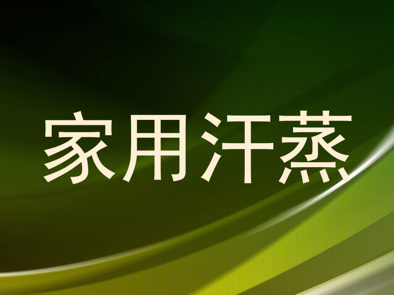 家用汗蒸