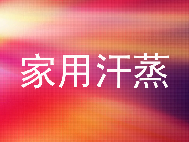 家用汗蒸