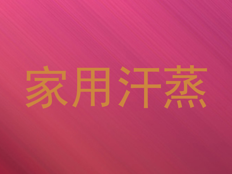 家用汗蒸