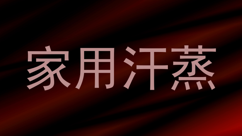 家用汗蒸