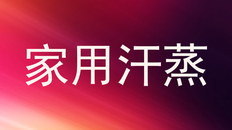 家用汗蒸