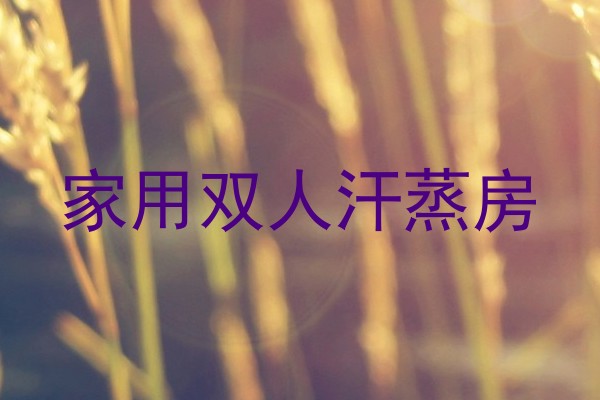 家用双人汗蒸房