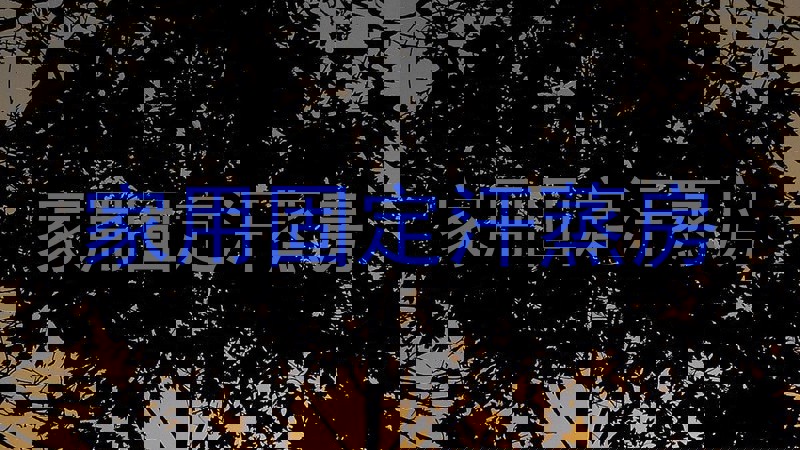 家用固定汗蒸房