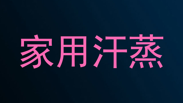 家用汗蒸