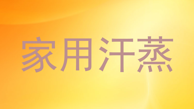 家用汗蒸