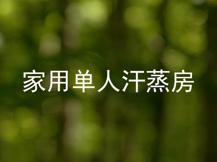 家用单人汗蒸房