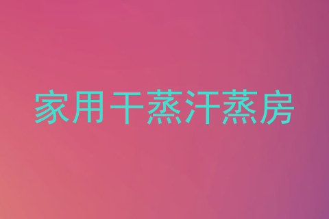 家用干蒸汗蒸房