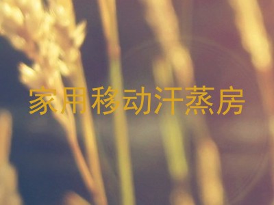 家用移动汗蒸房