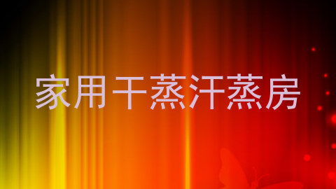 家用干蒸汗蒸房