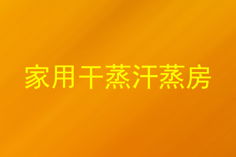 家用干蒸汗蒸房