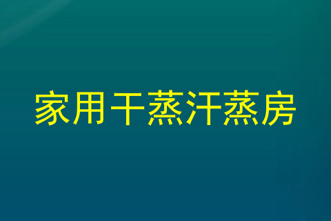 家用干蒸汗蒸房
