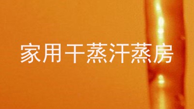 家用干蒸汗蒸房