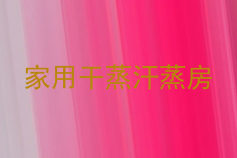 家用干蒸汗蒸房