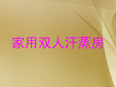 家用双人汗蒸房