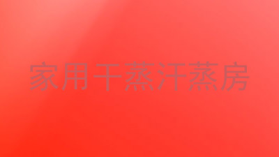 家用干蒸汗蒸房
