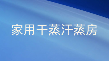 家用干蒸汗蒸房