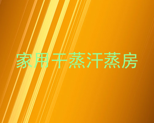 家用干蒸汗蒸房