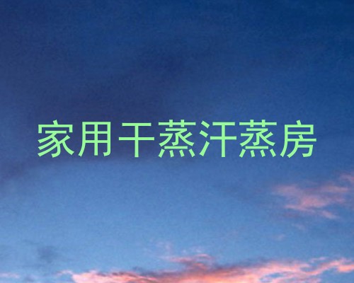 家用干蒸汗蒸房