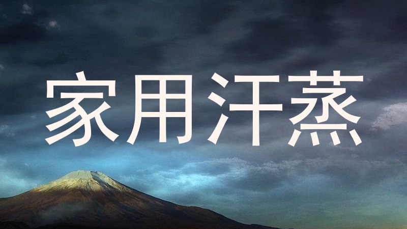 家用汗蒸