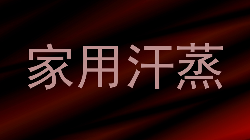 家用汗蒸