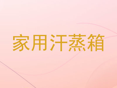 家用汗蒸箱