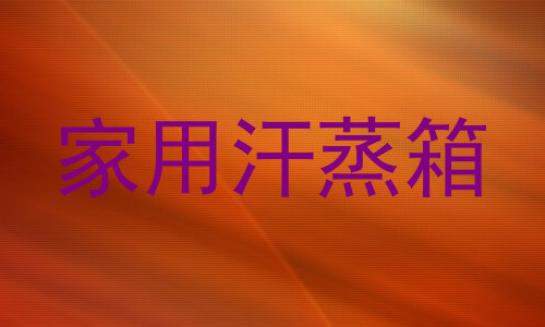 家用汗蒸箱