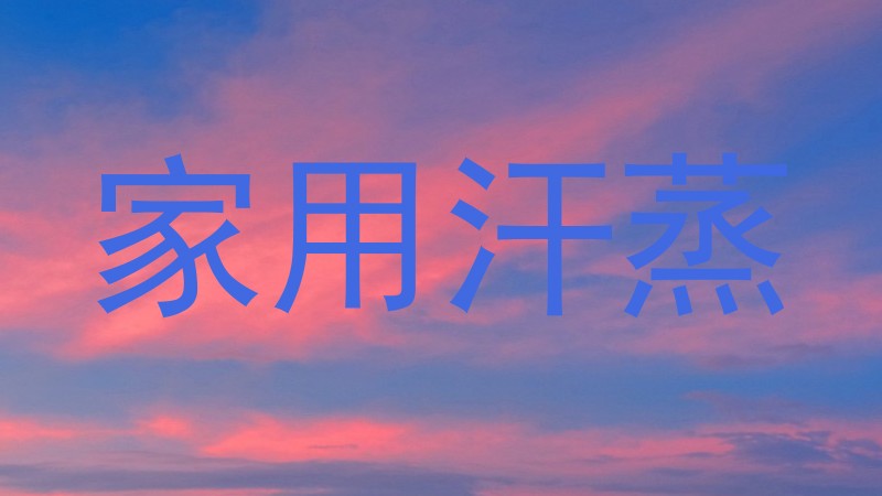家用汗蒸