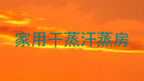 家用干蒸汗蒸房