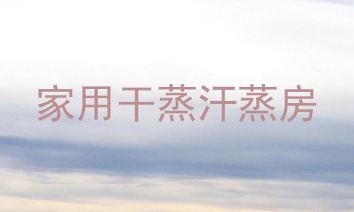 家用干蒸汗蒸房