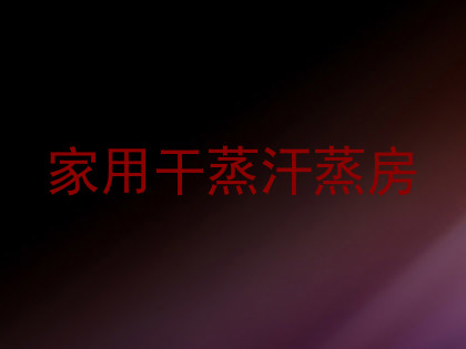 家用干蒸汗蒸房