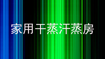 家用干蒸汗蒸房