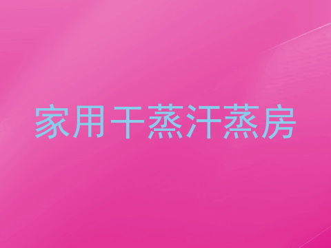 家用干蒸汗蒸房