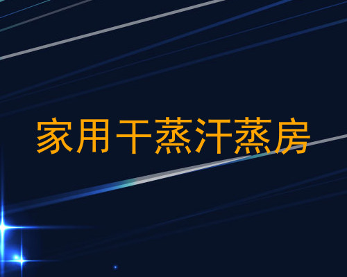 家用干蒸汗蒸房
