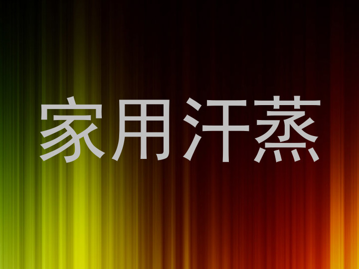 家用汗蒸