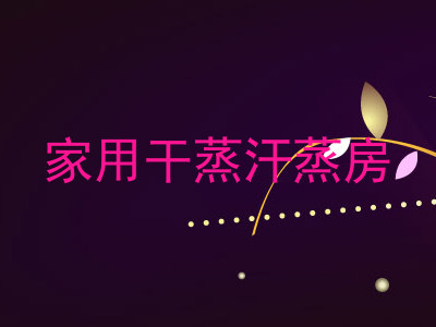 家用干蒸汗蒸房
