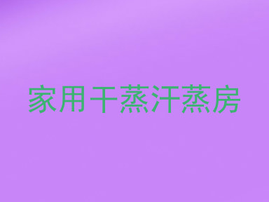 家用干蒸汗蒸房