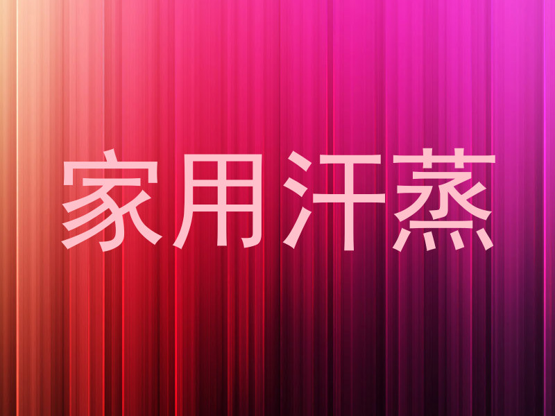 家用汗蒸