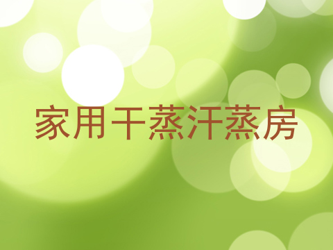 家用干蒸汗蒸房