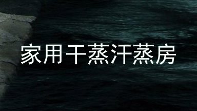 家用干蒸汗蒸房