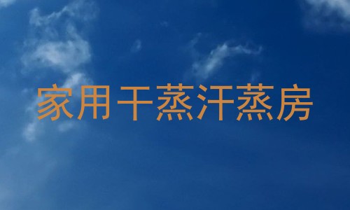 家用干蒸汗蒸房